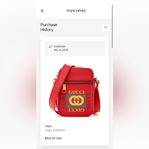 Gucci Red Crossbody Bag with Iconic Logo Design - Picture 8 of 8